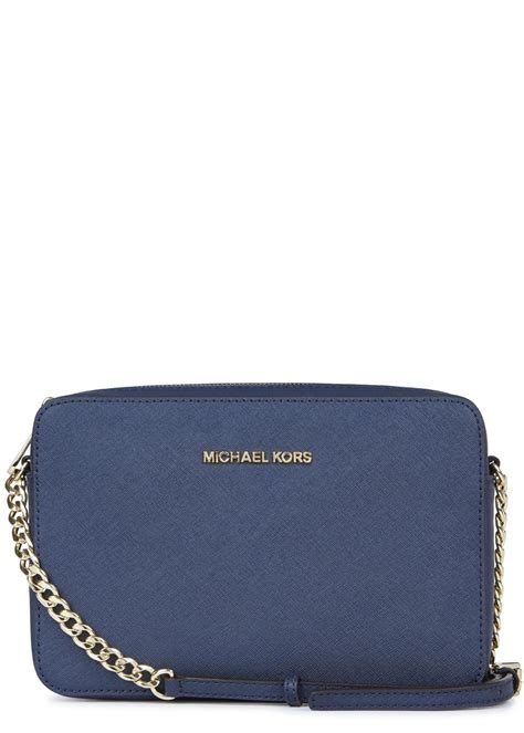 michael kors navy blue crossbody bag|Michael Kors shoulder bag blue.